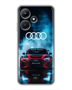 Чехол для Infinix Hot 30i с картинкой «Audi Sport — неон»