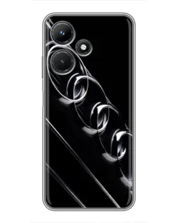 Чехол для Infinix Hot 30i с картинкой «Audi — абстрактные кольца»