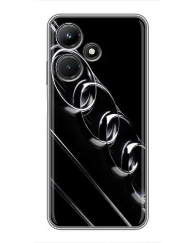 Чехол для Infinix Hot 30i с картинкой «Audi — абстрактные кольца»