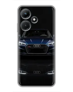 Чехол для Infinix Hot 30i с картинкой «Audi — ночное отражение»