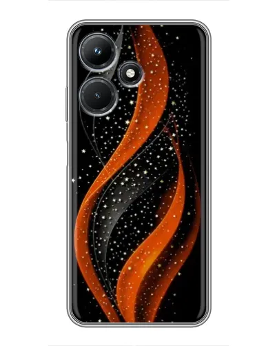 Чехол для Infinix Hot 30i с картинкой «Огненная звездная волна»