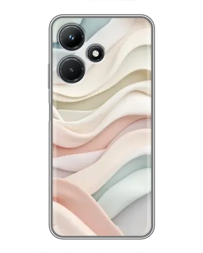 Чехол для Infinix Hot 30i с картинкой «Пастельные нежные волны»
