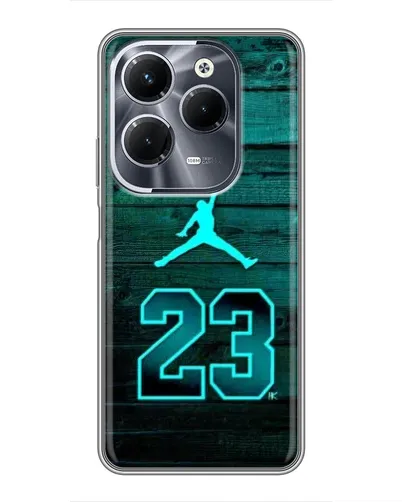 Чехол для Infinix Hot 40 Play с картинкой «Jordan Cyan 23» Чехол для Infinix Hot 40 Play с картинкой «Jordan Cyan 23»