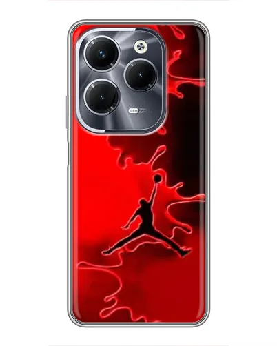Чехол для Infinix Hot 40 Play с картинкой «Jordan Red Smoke» Чехол для Infinix Hot 40 Play с картинкой «Jordan Red Smoke»