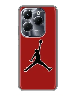 Чехол для Infinix Hot 40 Play с картинкой «Jordan Red Back»