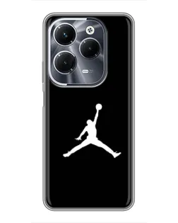 Чехол для Infinix Hot 40 Play с картинкой «Jordan Silhouette»