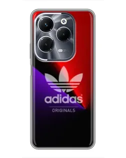 Чехол для Infinix Hot 40 Play с картинкой «Adidas Red Neon» Чехол для Infinix Hot 40 Play с картинкой «Adidas Red Neon»