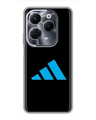 Чехол для Infinix Hot 40 Play с картинкой «Adidas Cyan Logo» Чехол для Infinix Hot 40 Play с картинкой «Adidas Cyan Logo»