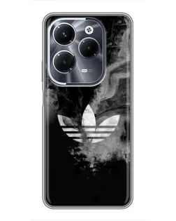 Чехол для Infinix Hot 40 Play с картинкой «Абстрактный дым Adidas»