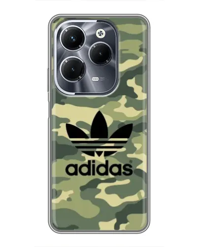 Чехол для Infinix Hot 40 Play с картинкой «Милитари стиль Adidas» Чехол для Infinix Hot 40 Play с картинкой «Милитари стиль Adidas»