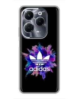 Чехол для Infinix Hot 40 Play с картинкой «Взрыв красок Adidas»