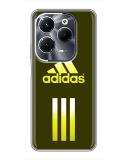 Чехол для Infinix Hot 40 Play с картинкой «Оливковый градиент Adidas»