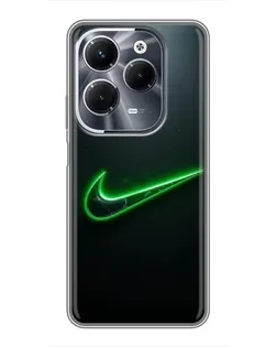 Чехол для Infinix Hot 40 Play с картинкой «Неоновый контур Nike» Чехол для Infinix Hot 40 Play с картинкой «Неоновый контур Nike»