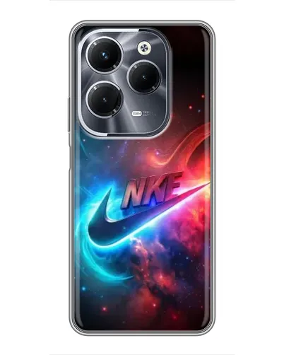 Чехол для Infinix Hot 40 Play с картинкой «Огненный логотип Nike»