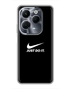 Чехол для Infinix Hot 40 Play с картинкой «Минимализм от Nike»