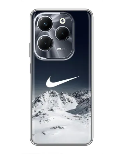 Чехол для Infinix Hot 40 Play с картинкой «Nike — зимние горы»