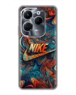Чехол для Infinix Hot 40 Play с картинкой «Nike в абстракции»