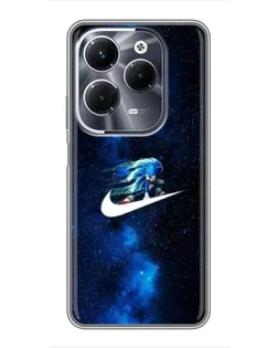 Чехол для Infinix Hot 40 Play с картинкой «Звездный путь Nike»