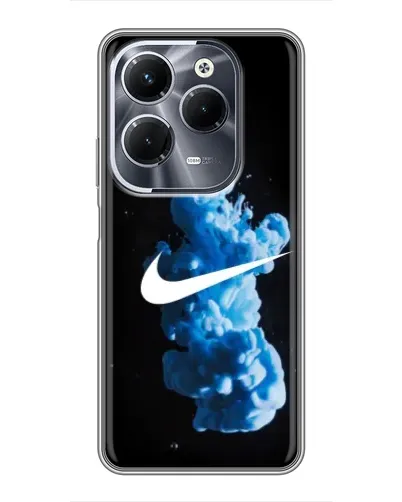 Чехол для Infinix Hot 40 Play с картинкой «Nike и синий дым»