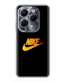 Чехол для Infinix Hot 40 Play с картинкой «Золотой логотип Nike»