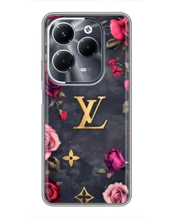 Чехол для Infinix Hot 40 Play с картинкой «Цветочный Louis Vuitton»