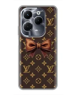 Чехол для Infinix Hot 40 Play с картинкой «LV с бантом»
