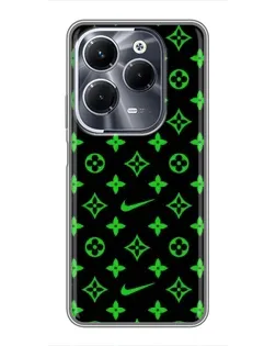 Чехол для Infinix Hot 40 Play с картинкой «Неоновый принт LV»
