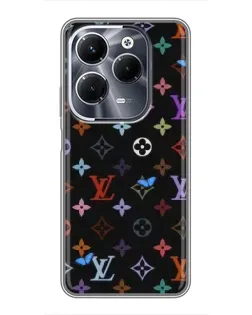 Чехол для Infinix Hot 40 Play с картинкой «Цветная монограмма LV»