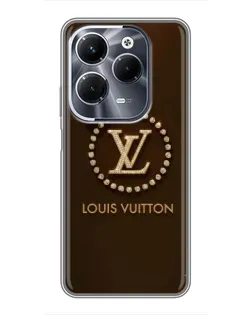 Чехол для Infinix Hot 40 Play с картинкой «LV — золотая печать»