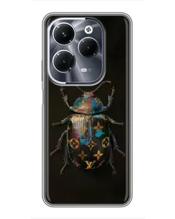 Чехол для Infinix Hot 40 Play с картинкой «LV — мраморный принт»