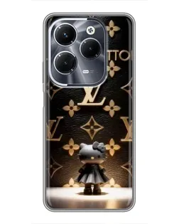 Чехол для Infinix Hot 40 Play с картинкой «Монограмма с фигурой»
