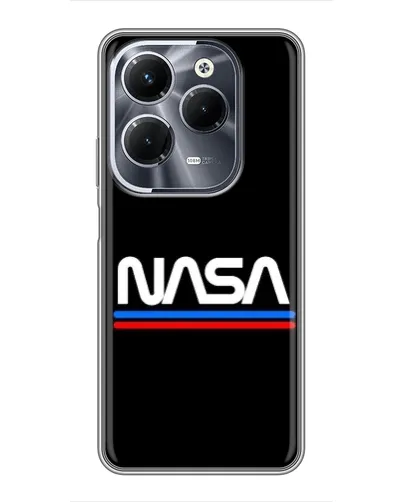Чехол для Infinix Hot 40 Play с картинкой «NASA — классика Red Blue»