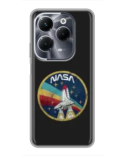 Чехол для Infinix Hot 40 Play с картинкой «NASA — эмблема миссии»