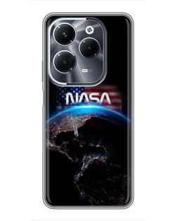 Чехол для Infinix Hot 40 Play с картинкой «Земля из космоса NASA»