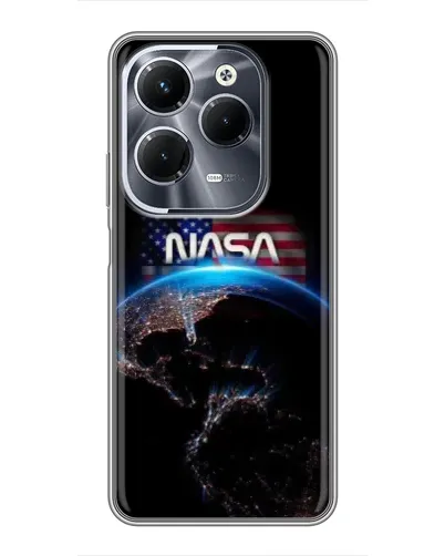 Чехол для Infinix Hot 40 Play с картинкой «Земля из космоса NASA»