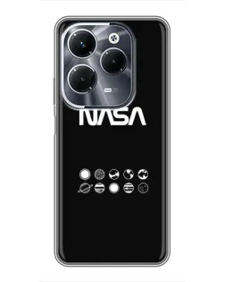 Чехол для Infinix Hot 40 Play с картинкой «NASA — технический принт»