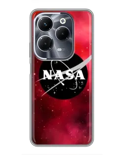 Чехол для Infinix Hot 40 Play с картинкой «NASA — красная туманность» Чехол для Infinix Hot 40 Play с картинкой «NASA — красная туманность»