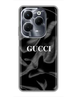 Чехол для Infinix Hot 40 Play с картинкой «Gucci — шелковые волны» Чехол для Infinix Hot 40 Play с картинкой «Gucci — шелковые волны»