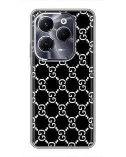 Чехол для Infinix Hot 40 Play с картинкой «Gucci — сетчатый паттерн»