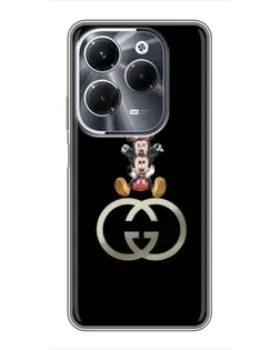 Чехол для Infinix Hot 40 Play с картинкой «Минни Маус на лого»