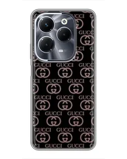 Чехол для Infinix Hot 40 Play с картинкой «Классическая монограмма Gucci»