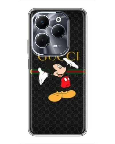 Чехол для Infinix Hot 40 Play с картинкой «Микки Маус Gucci»