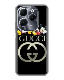 Чехол для Infinix Hot 40 Play с картинкой «Gucci — герои Disney»