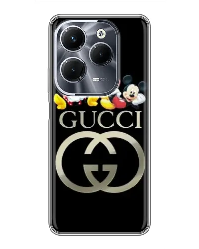 Чехол для Infinix Hot 40 Play с картинкой «Gucci — герои Disney»