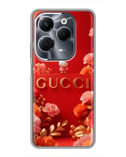 Чехол для Infinix Hot 40 Play с картинкой «Gucci — золотой сад»