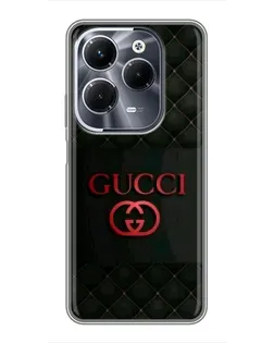 Чехол для Infinix Hot 40 Play с картинкой «Gucci — стеганый черный»