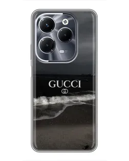 Чехол для Infinix Hot 40 Play с картинкой «Gucci — морской прибой»