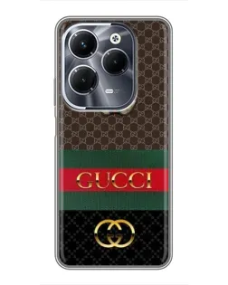 Чехол для Infinix Hot 40 Play с картинкой «Gucci — брендированный десерт»
