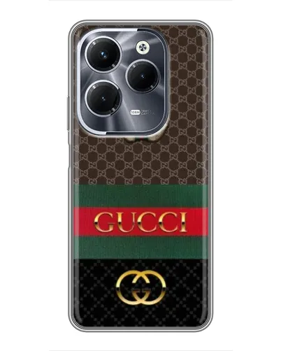 Чехол для Infinix Hot 40 Play с картинкой «Gucci — брендированный десерт»