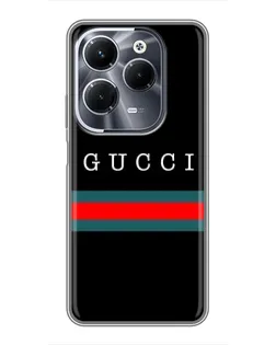 Чехол для Infinix Hot 40 Play с картинкой «Gucci — красный пояс»